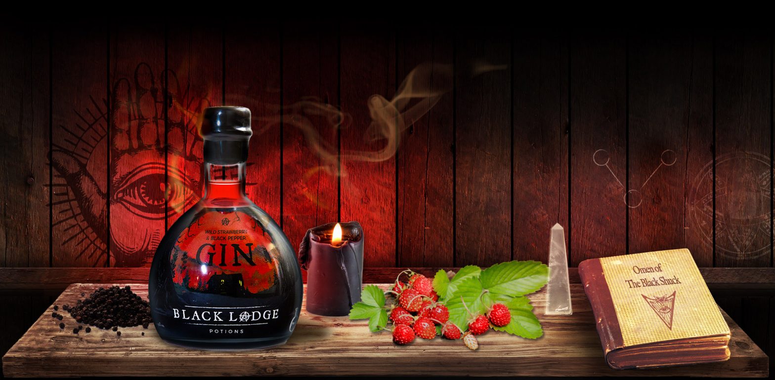 Wild Strawberry & Black Pepper Gin Black Lodge Potions