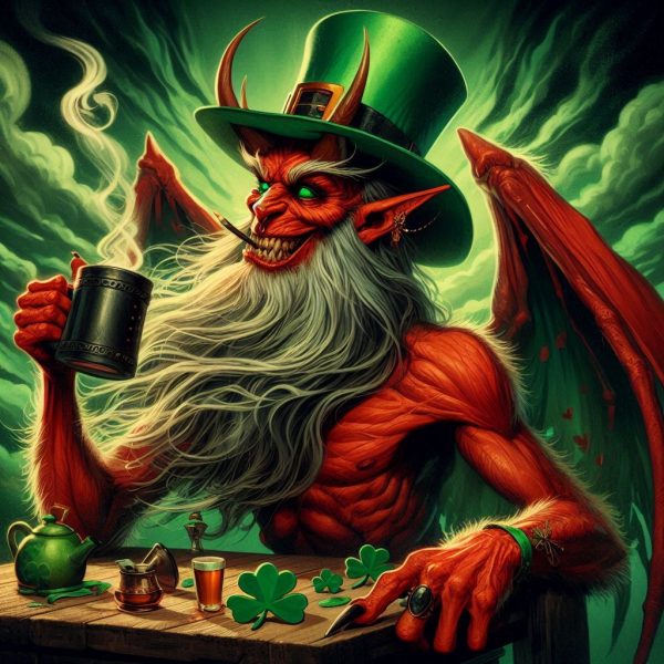 A Leprechaun celebrating Saint Patrick's Day