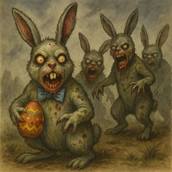 Evil easter bunny rabbit