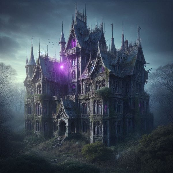 Dark supernatural castle